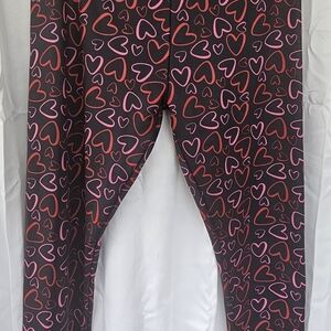 Serra Black and Pink Butterfly Leggings